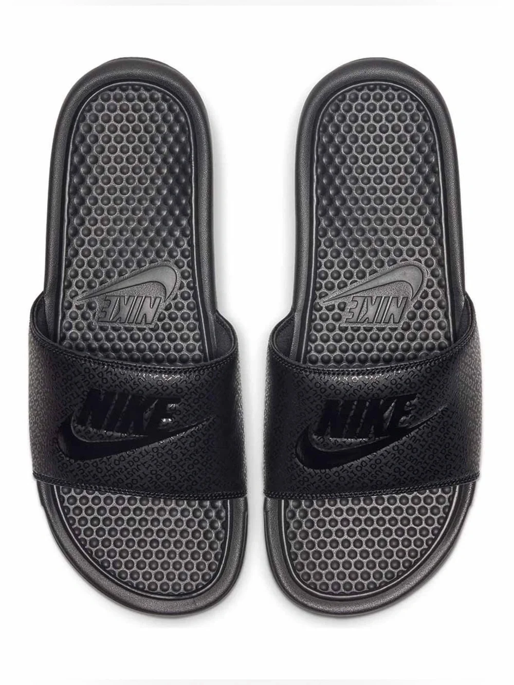 Nike Benassi JDI slides sandals in triple black Color men’s size 7